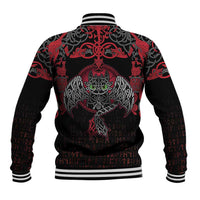 Black Dragon Vikings Baseball Jacket - Wonder Print Shop