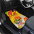 Personalized Saint Kitts and Nevis Poinciana Flowers Car Mats With Coat Of Arms - Wonder Print Shop