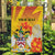 Personalized Saint Kitts and Nevis Poinciana Flowers Garden Flag With Coat Of Arms - Wonder Print Shop