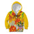 Personalized Saint Kitts and Nevis Poinciana Flowers Kid Hoodie With Coat Of Arms - Wonder Print Shop