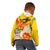 Personalized Saint Kitts and Nevis Poinciana Flowers Kid Hoodie With Coat Of Arms - Wonder Print Shop