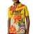 Personalized Saint Kitts and Nevis Poinciana Flowers Kid Polo Shirt With Coat Of Arms - Wonder Print Shop