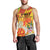 Personalized Saint Kitts and Nevis Poinciana Flowers Men Tank Top With Coat Of Arms - Wonder Print Shop