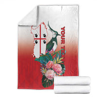 Personalized Italy Sardinia Blanket Lapwing With Map - Wonder Print Shop