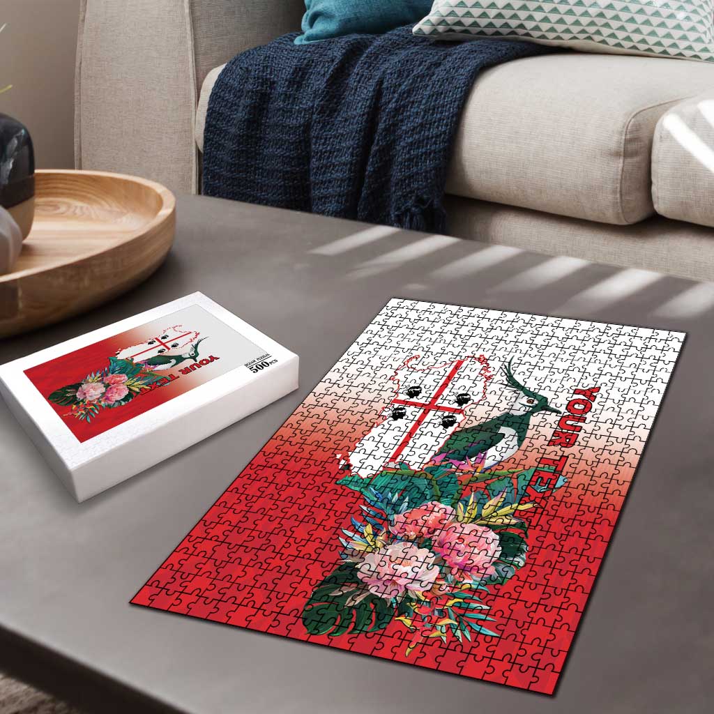 Personalized Italy Sardinia Puzzle Lapwing With Map - Wonder Print Shop