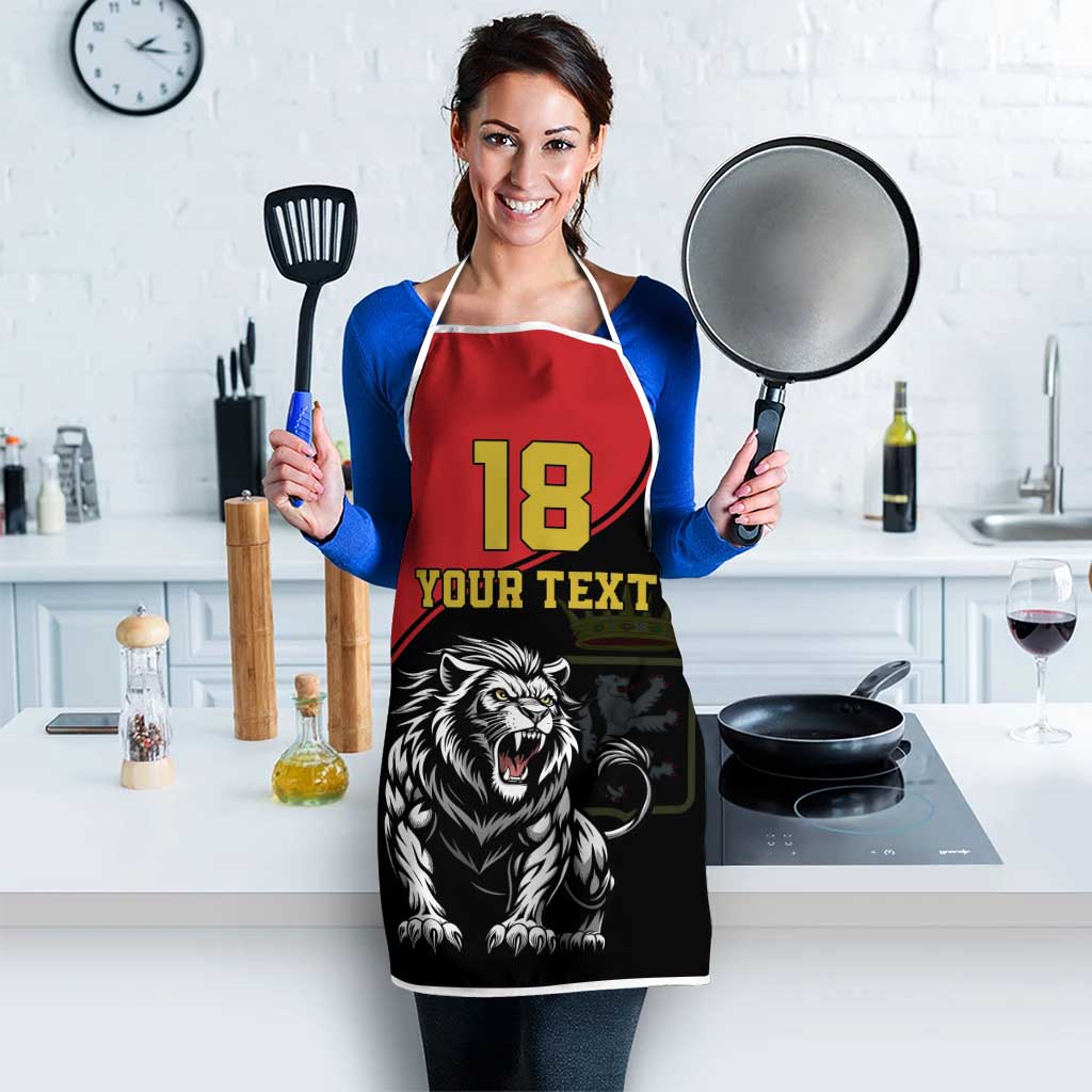 Custom Aosta Valley Apron Lion Sporty Style - Wonder Print Shop