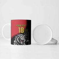 Custom Aosta Valley Ceramic Mug Lion Sporty Style - Wonder Print Shop