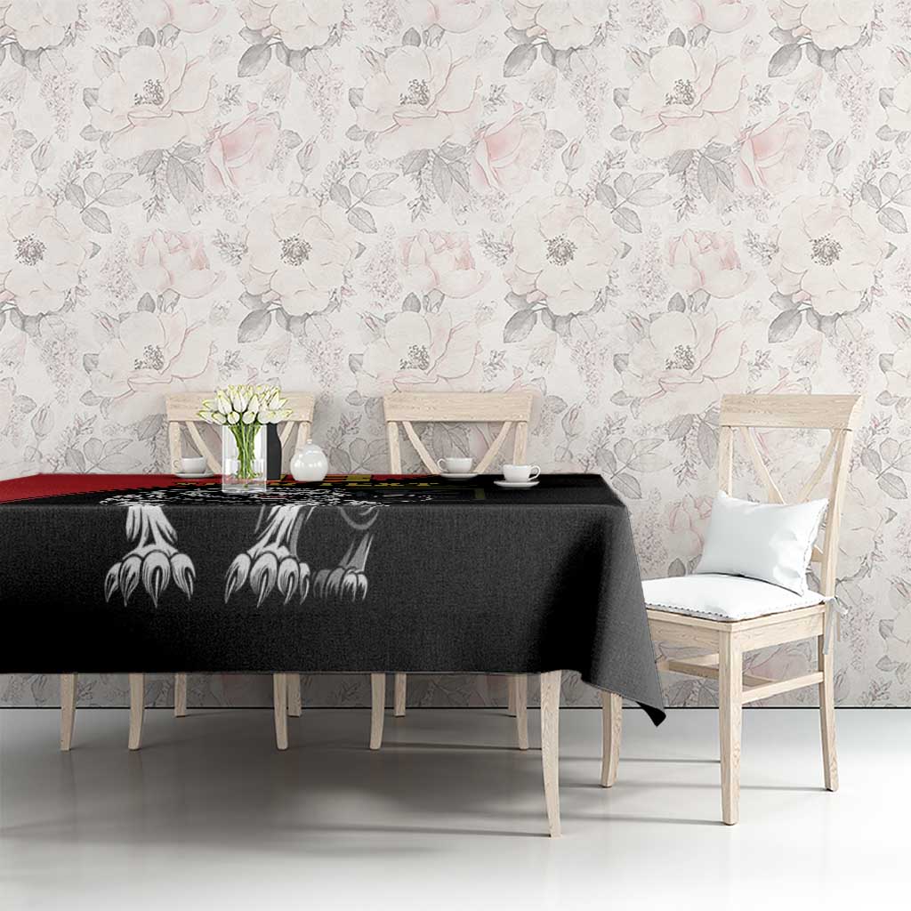 Custom Aosta Valley Tablecloth Lion Sporty Style - Wonder Print Shop