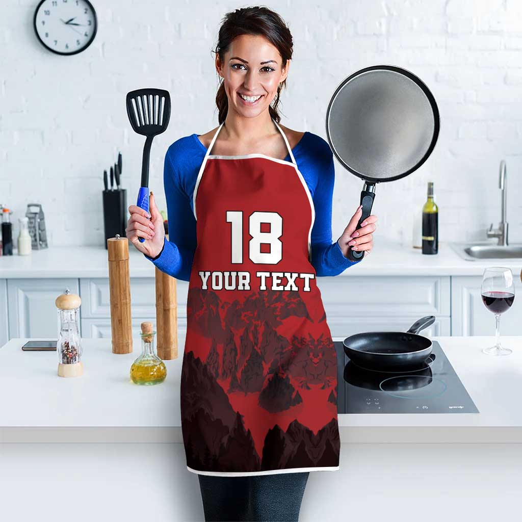 Custom Aosta Valley Apron Mont Blanc Sporty Style - Wonder Print Shop
