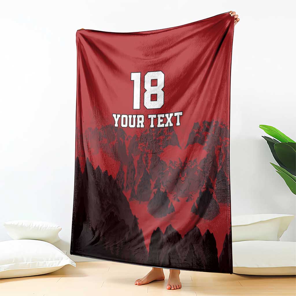 Custom Aosta Valley Blanket Mont Blanc Sporty Style - Wonder Print Shop
