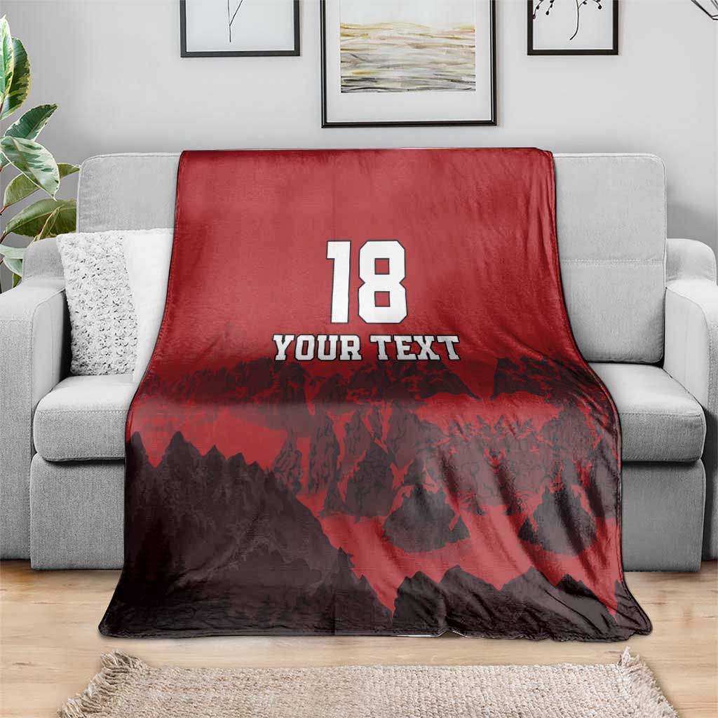 Custom Aosta Valley Blanket Mont Blanc Sporty Style - Wonder Print Shop