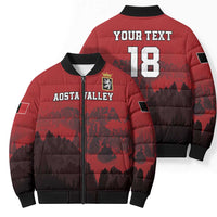 Custom Aosta Valley Bomber Puffer Jacket Mont Blanc Sporty Style - Wonder Print Shop