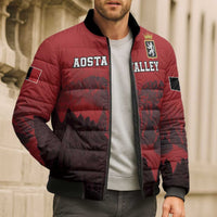 Custom Aosta Valley Bomber Puffer Jacket Mont Blanc Sporty Style - Wonder Print Shop