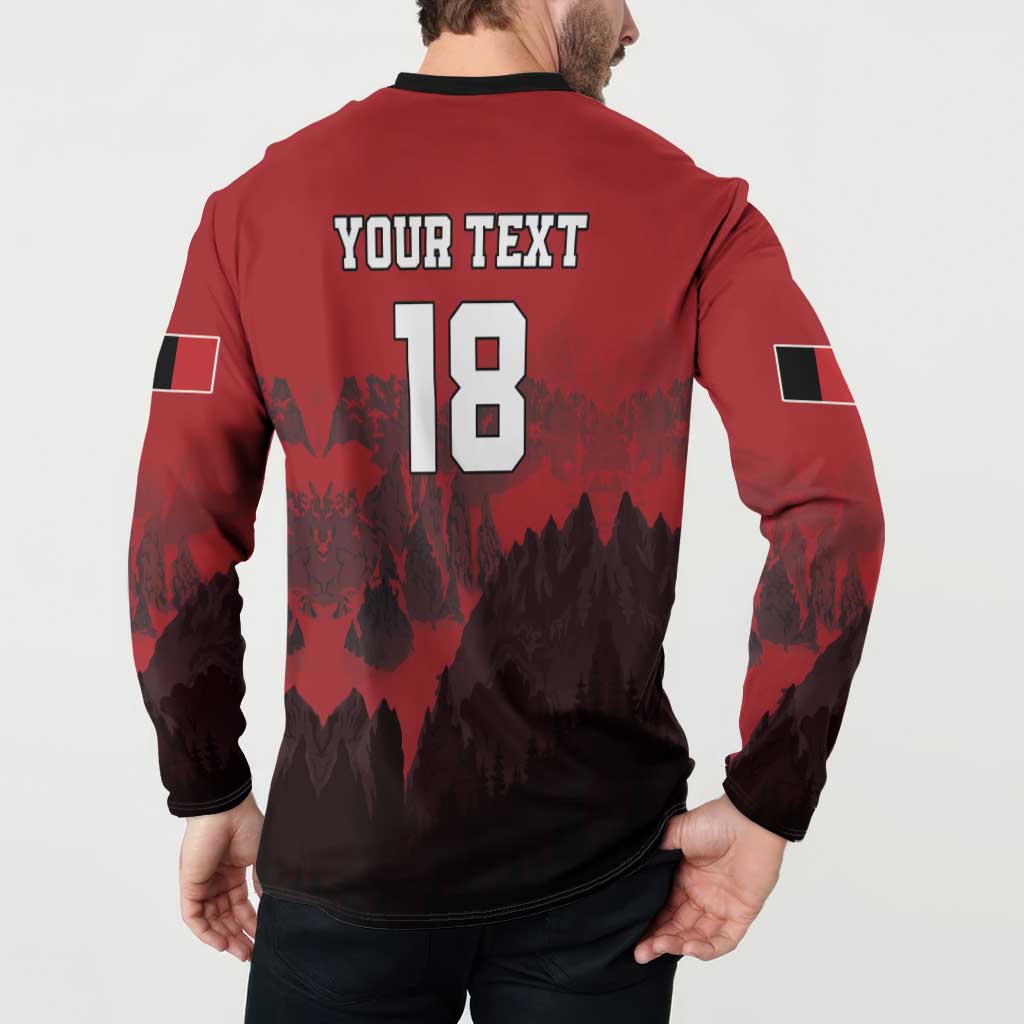 Custom Aosta Valley Button Sweatshirt Mont Blanc Sporty Style - Wonder Print Shop