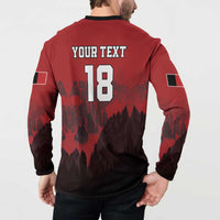 Custom Aosta Valley Button Sweatshirt Mont Blanc Sporty Style - Wonder Print Shop