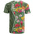 Africa Tropical Flowers T Shirt Green Version