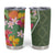 Africa Tropical Flowers Tumbler Cup Green Version - Wonder Print Shop