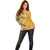 Africa Tropical Flowers Off Shoulder Sweater Yellow Version - Wonder Print Shop