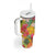 Africa Tropical Flowers Tumbler With Handle Yellow Version - Wonder Print Shop