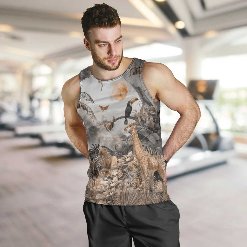 Africa Safari Animals Men Tank Top - Wonder Print Shop