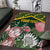 Personalized South Africa King Protea Area Rug With Kente Patterns - Wonder Print Shop