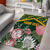 Personalized South Africa King Protea Area Rug With Kente Patterns - Wonder Print Shop