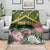 Personalized South Africa King Protea Blanket With Kente Patterns