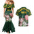 Personalized South Africa King Protea Couples Matching Mermaid Dress and Hawaiian Shirt With Kente Patterns - Wonder Print Shop