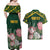 Personalized South Africa King Protea Couples Matching Off Shoulder Maxi Dress and Hawaiian Shirt With Kente Patterns - Wonder Print Shop