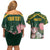 Personalized South Africa King Protea Couples Matching Off Shoulder Short Dress and Hawaiian Shirt With Kente Patterns - Wonder Print Shop