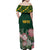 Personalized South Africa King Protea Family Matching Off Shoulder Maxi Dress and Hawaiian Shirt With Kente Patterns - Wonder Print Shop