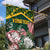 Personalized South Africa King Protea Garden Flag With Kente Patterns - Wonder Print Shop