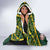 Personalized South Africa King Protea Hooded Blanket With Kente Patterns