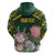 Personalized South Africa King Protea Hoodie With Kente Patterns - Wonder Print Shop