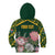 Personalized South Africa King Protea Kid Hoodie With Kente Patterns - Wonder Print Shop