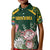 Personalized South Africa King Protea Kid Polo Shirt With Kente Patterns - Wonder Print Shop