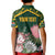 Personalized South Africa King Protea Kid Polo Shirt With Kente Patterns - Wonder Print Shop