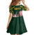 Personalized South Africa King Protea Kid Short Sleeve Dress With Kente Patterns - Wonder Print Shop