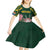 Personalized South Africa King Protea Kid Short Sleeve Dress With Kente Patterns - Wonder Print Shop