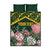 Personalized South Africa King Protea Quilt Bed Set With Kente Patterns - Wonder Print Shop