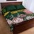 Personalized South Africa King Protea Quilt Bed Set With Kente Patterns - Wonder Print Shop