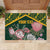 Personalized South Africa King Protea Rubber Doormat With Kente Patterns - Wonder Print Shop