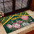 Personalized South Africa King Protea Rubber Doormat With Kente Patterns - Wonder Print Shop