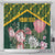 Personalized South Africa King Protea Shower Curtain With Kente Patterns