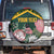 Personalized South Africa King Protea Spare Tire Cover With Kente Patterns - Wonder Print Shop