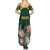 Personalized South Africa King Protea Summer Maxi Dress With Kente Patterns - Wonder Print Shop