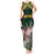 Personalized South Africa King Protea Tank Maxi Dress With Kente Patterns - Wonder Print Shop