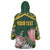 Personalized South Africa King Protea Wearable Blanket Hoodie With Kente Patterns - Wonder Print Shop