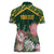 Personalized South Africa King Protea Women Polo Shirt With Kente Patterns - Wonder Print Shop