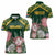 Personalized South Africa King Protea Women Polo Shirt With Kente Patterns - Wonder Print Shop